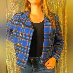 Vintage women's Talbots plaid jacket. Size 10.